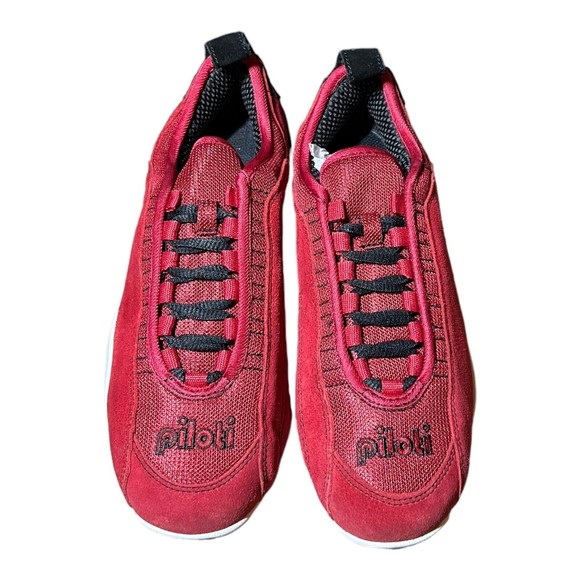 Piloti Driving Shoes Spyder S1 Red Suede Racing Sneakers Mens Size US 7 - UK 6.5 main image 5